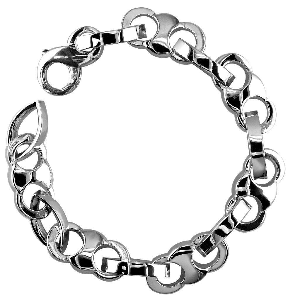 CuffLink Bracelet with Marquise Connectors, Large Link Version