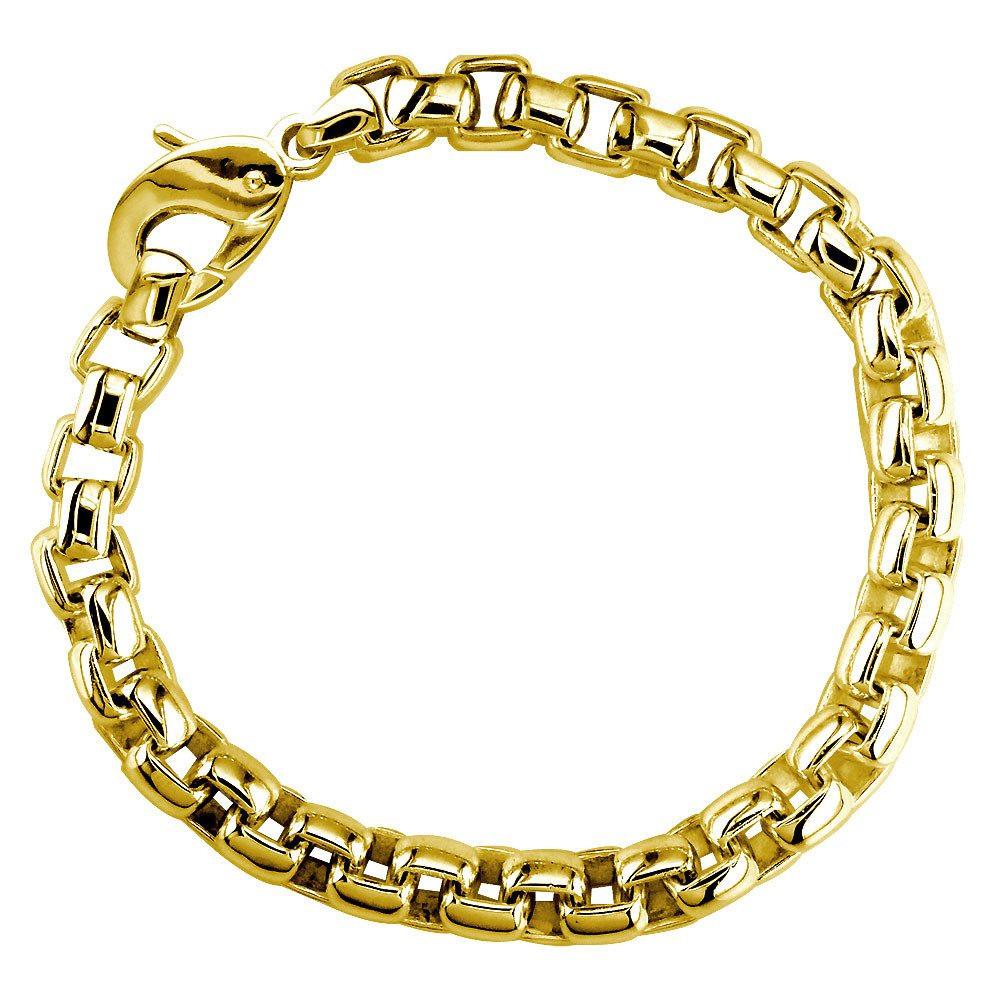 Large Link Gold Bracelet