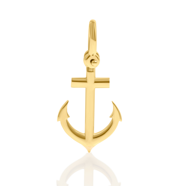 Anchor Charm-Pendant with a Shackle Bail