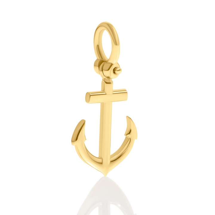 Anchor Charm-Pendant with a Shackle Bail