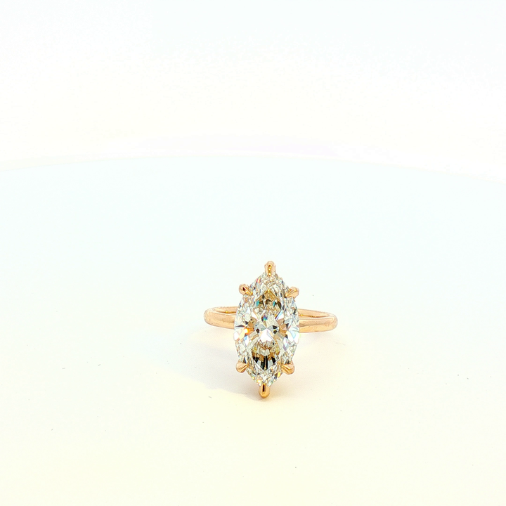 4.5CT Marquise Shape Lab Diamond Engagement Ring