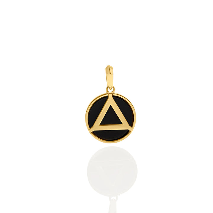 14K Alcoholic Anonymous - AA Pendant - Charm