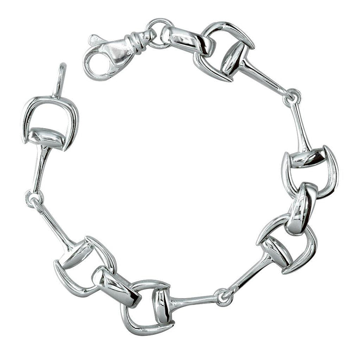 Horsebit Links Bracelet in Sterling Silver