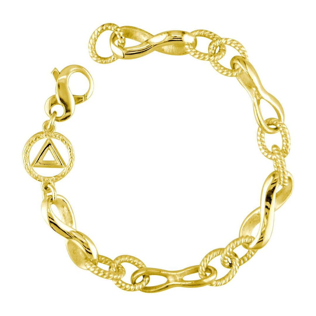 AA Infinity Link Bracelet in 14k Yellow Gold