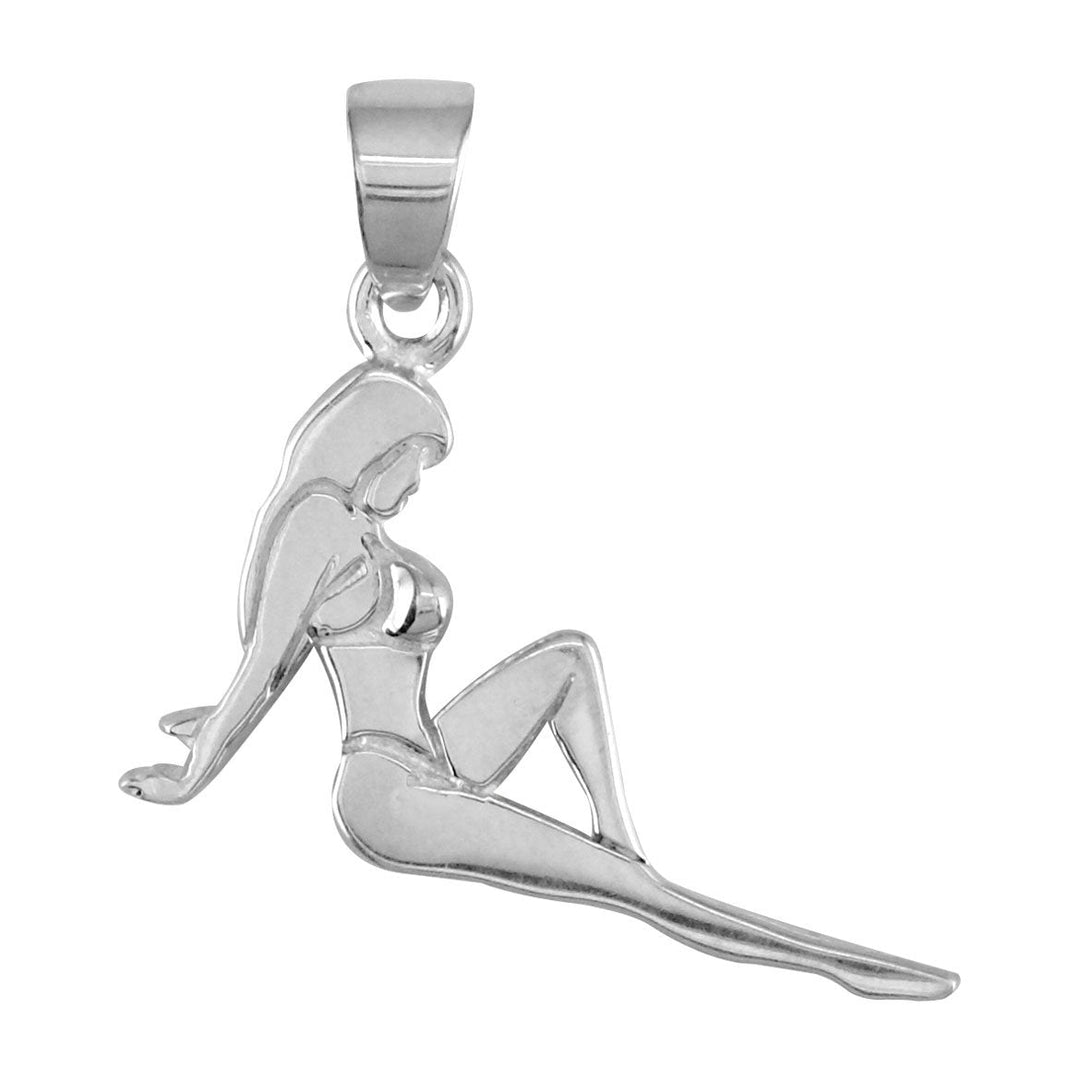 Bikini Model Charm in 14k White Gold