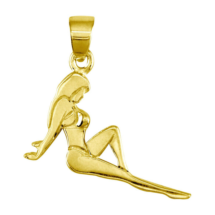 Bikini Model Charm in 14k Yellow Gold