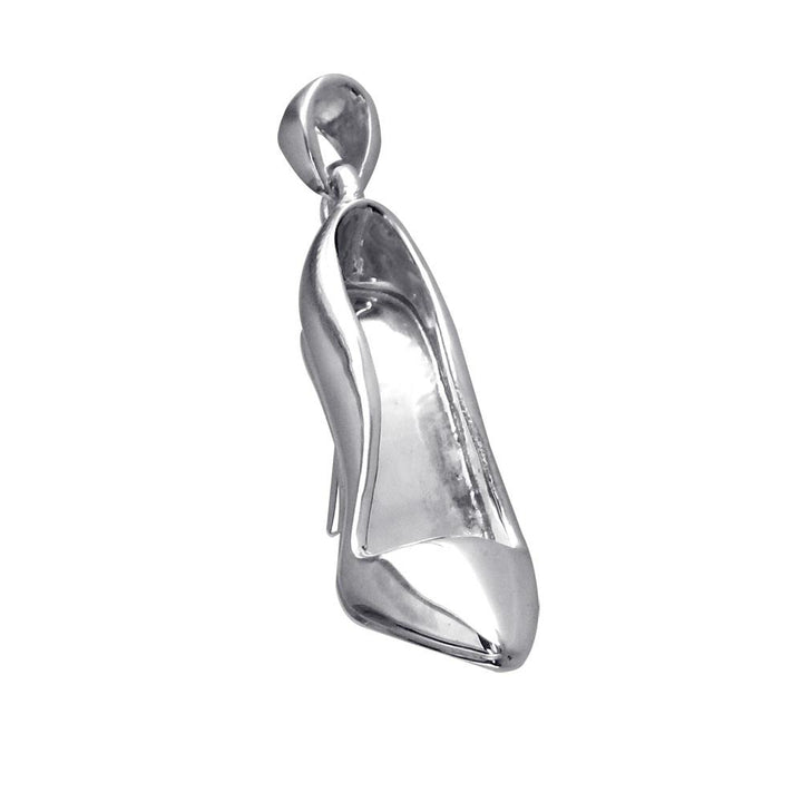 High Heel Shoe, Pump Charm in 14K White Gold