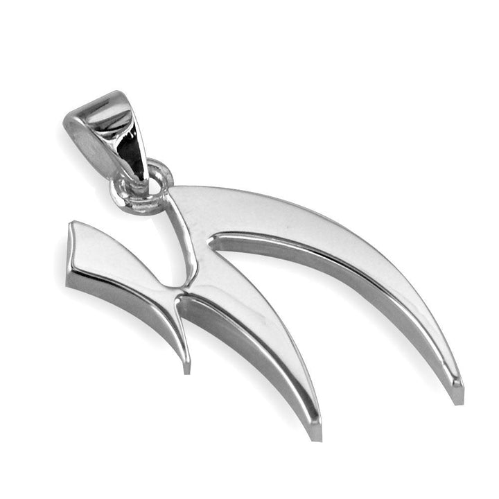 Designer Chai Charm in 14K White Gold