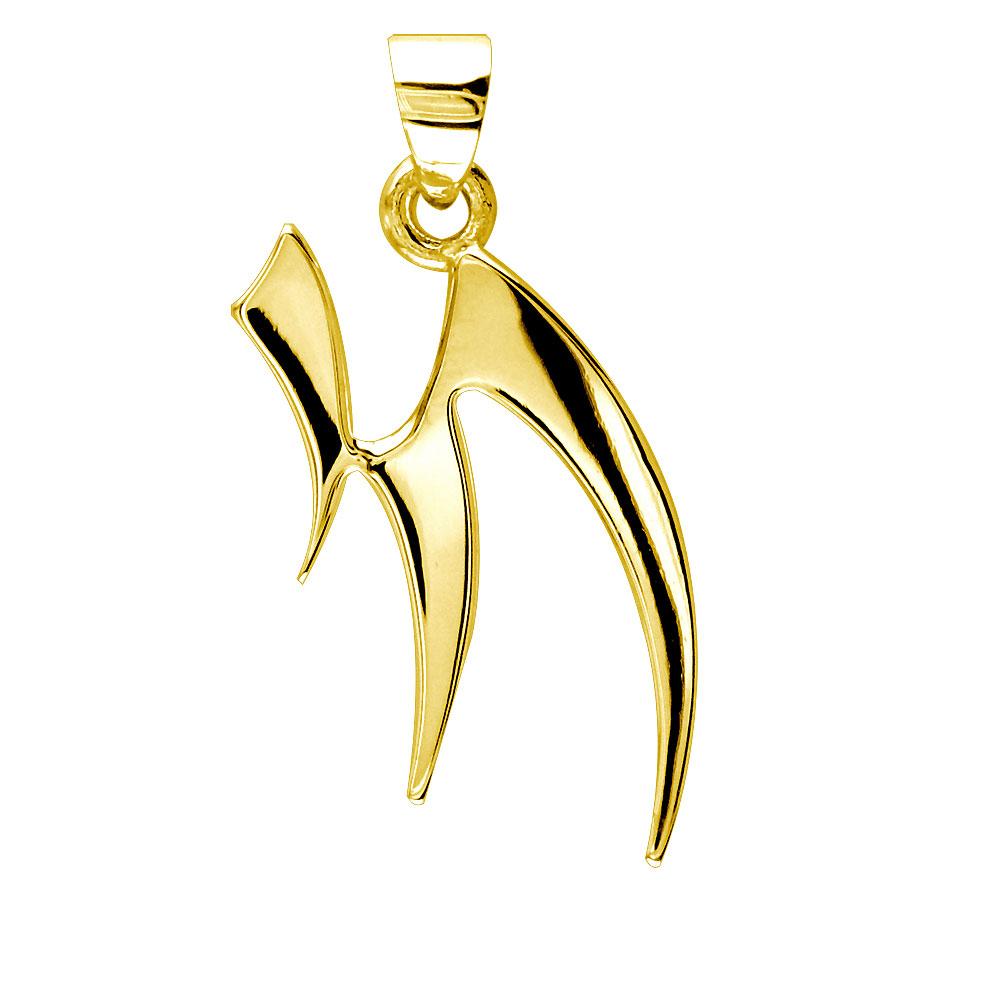 Designer Chai Charm in 14K Yellow Gold