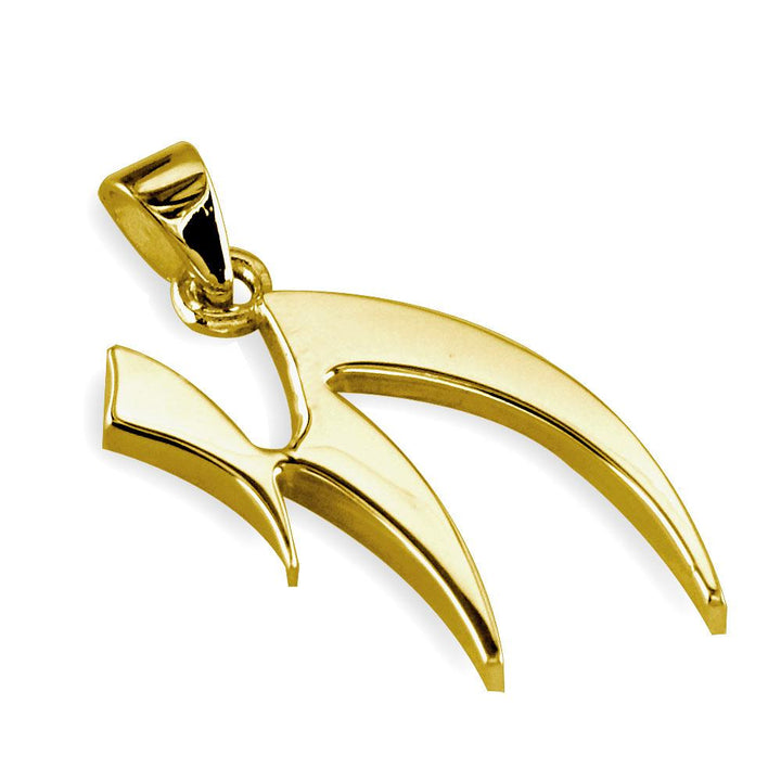 Designer Chai Charm in 14K Yellow Gold