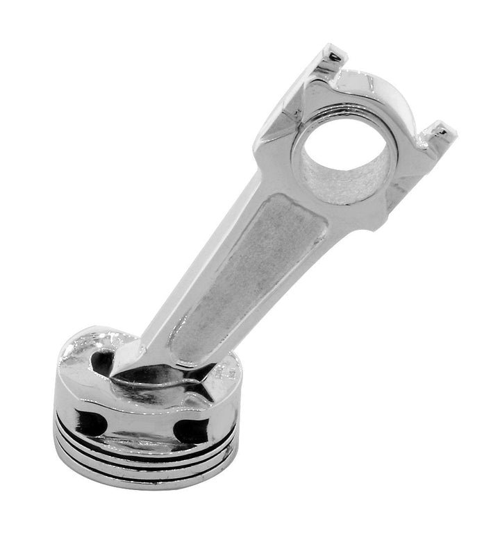 Large Solid Movable Engine Piston Pendant in Sterling Silver