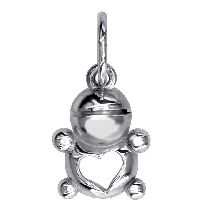 Mini Baby Boy Charm in 14K White Gold