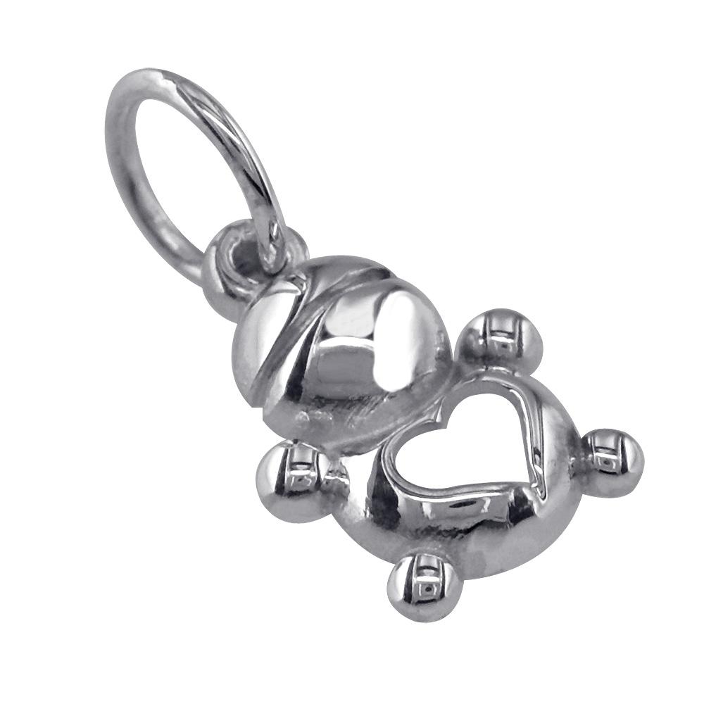 Mini Baby Boy Charm in 14K White Gold