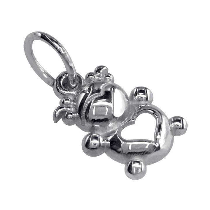 Mini Baby Girl Charm in 14K White Gold