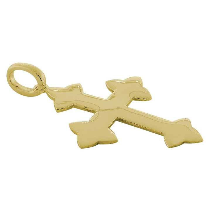 Extra Large Cross Charm, 40mm in 14K Yellow Gold