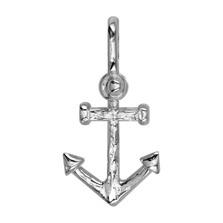 Medium Anchor Charm in 14k White Gold