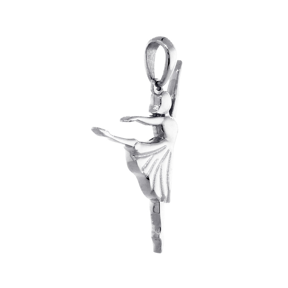 3D Dancer Charm in Sterling Silver