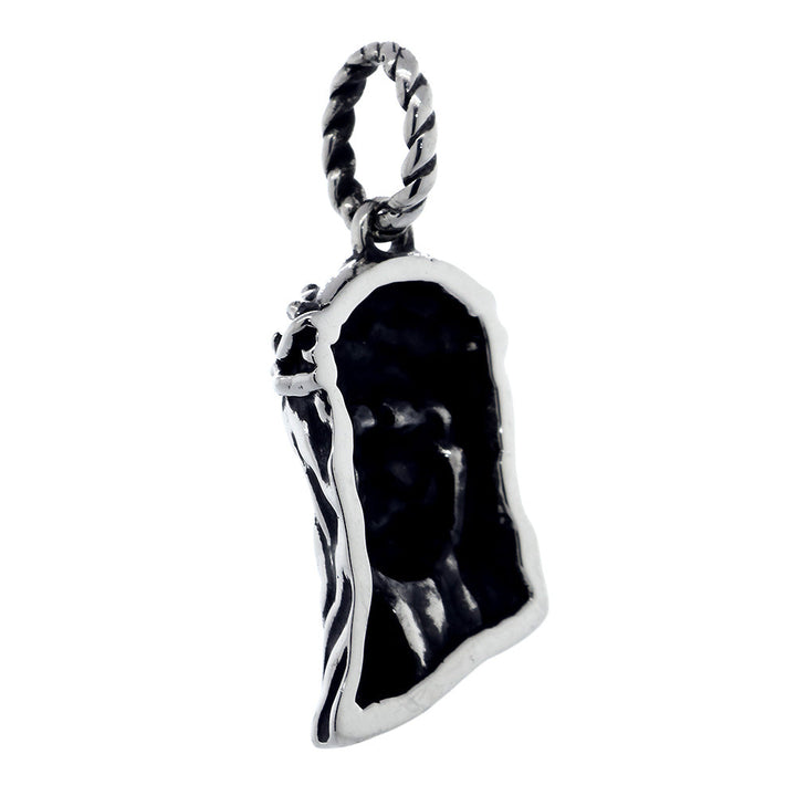 Large Jesus Christ Crown of Thorns Charm, 28mm in Sterling Silver