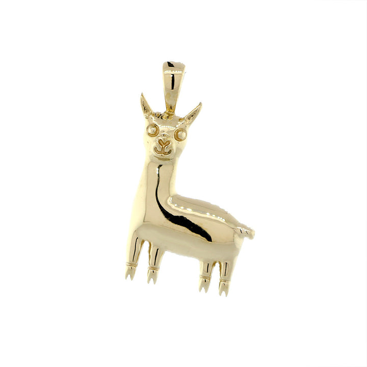 18mm Peru Llama Charm in 14k Yellow Gold