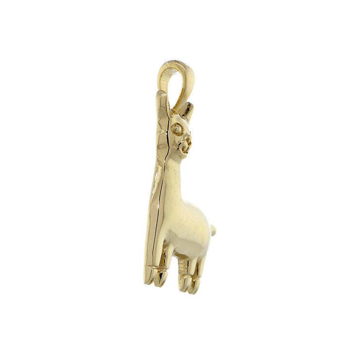 18mm Peru Llama Charm in 14k Yellow Gold