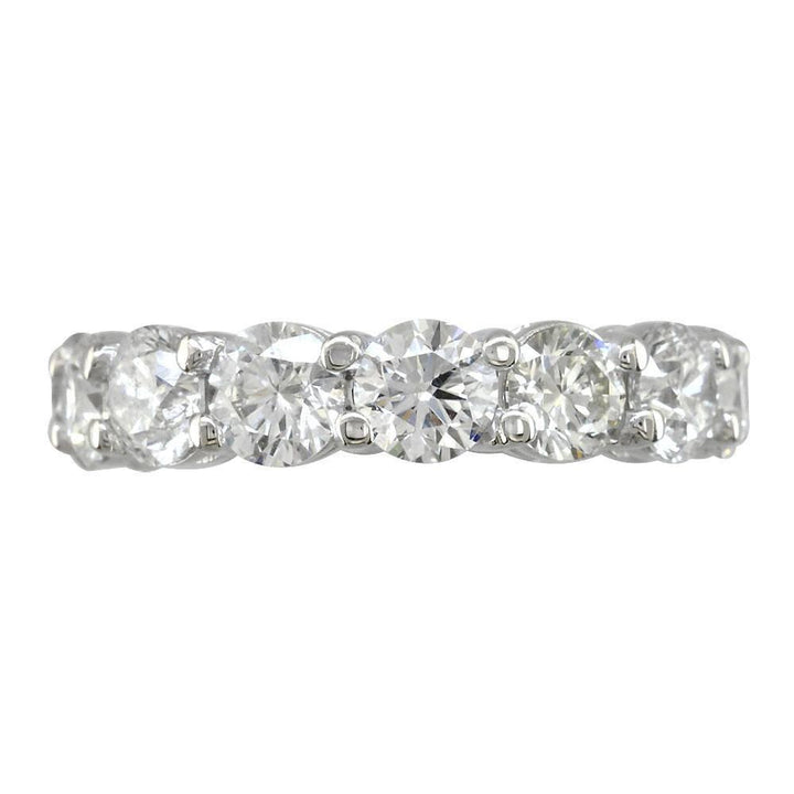 Round Diamonds Eternity Band, 5.50CT in 14k White Gold