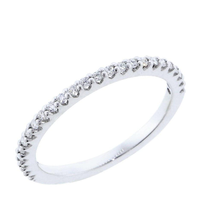 Thin Diamond Wedding Band, 0.25CT Total in 14k White Gold