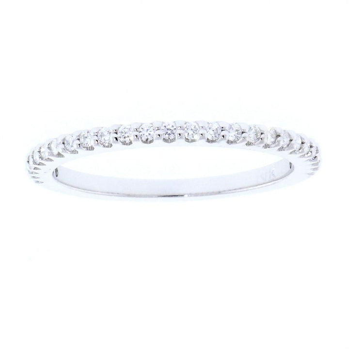 Thin Diamond Wedding Band, 0.25CT Total in 14k White Gold