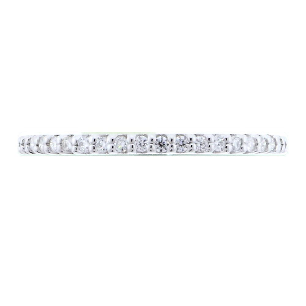 Thin Diamond Wedding Band, 0.25CT Total in 14k White Gold