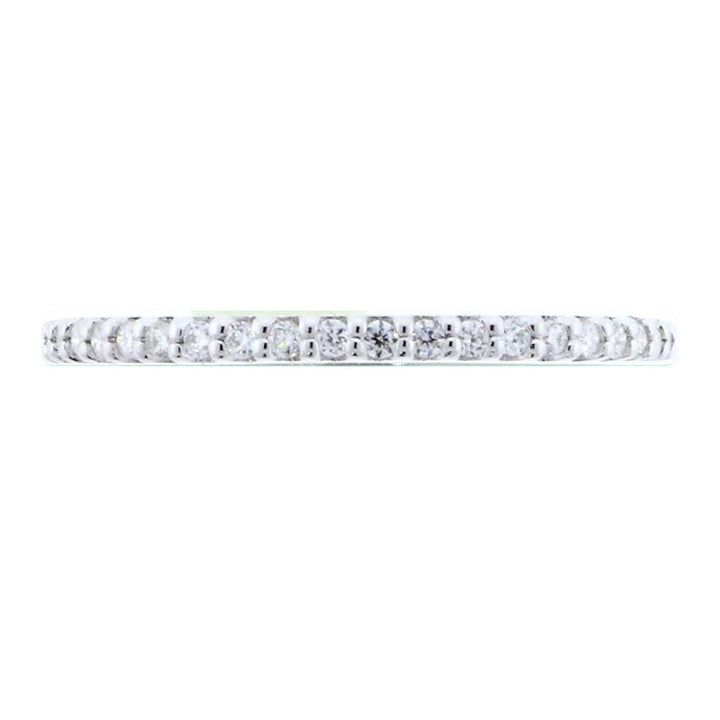 Thin Diamond Wedding Band, 0.25CT Total in 14k White Gold