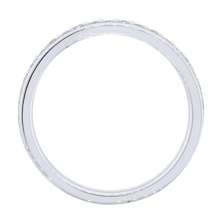 Diamond Wedding Band, 0.30CT Total in 14k White Gold
