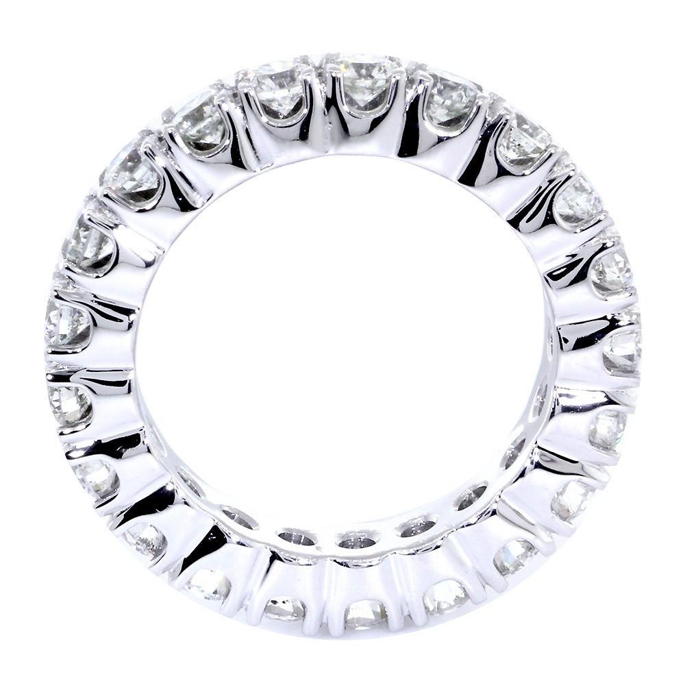 Diamond Eternity Band, 2.55CT Total in 14k White Gold