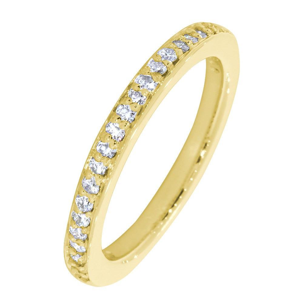 Matching Diamond Wedding Band, 0.20CT Total in 14k Yellow Gold