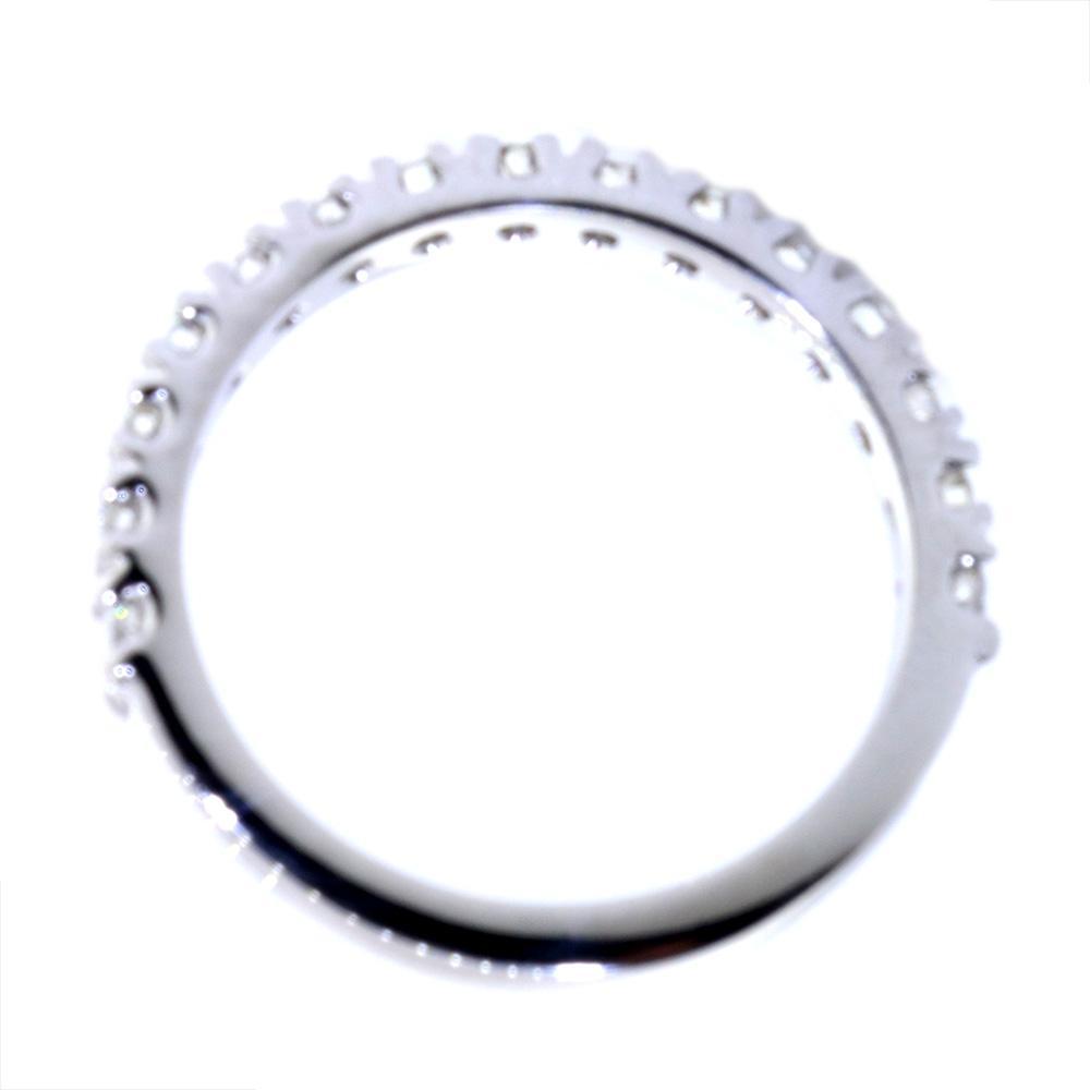 Diamond Wedding Band Set with 4 Prongs, 0.45CT Total in 14k White Gold