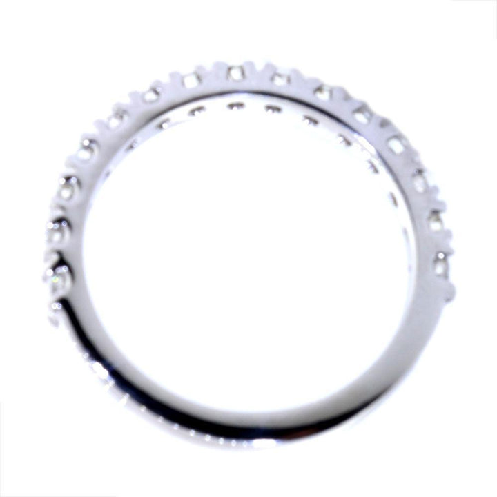 Diamond Wedding Band Set with 4 Prongs, 0.45CT Total in 14k White Gold