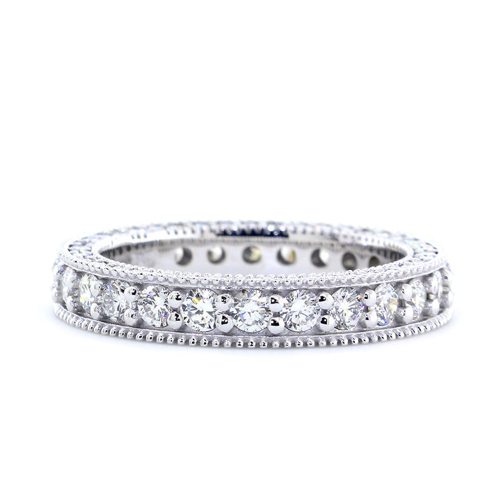 Diamond Eternity Band, Wedding Band, 1.90CT in 14K White Gold