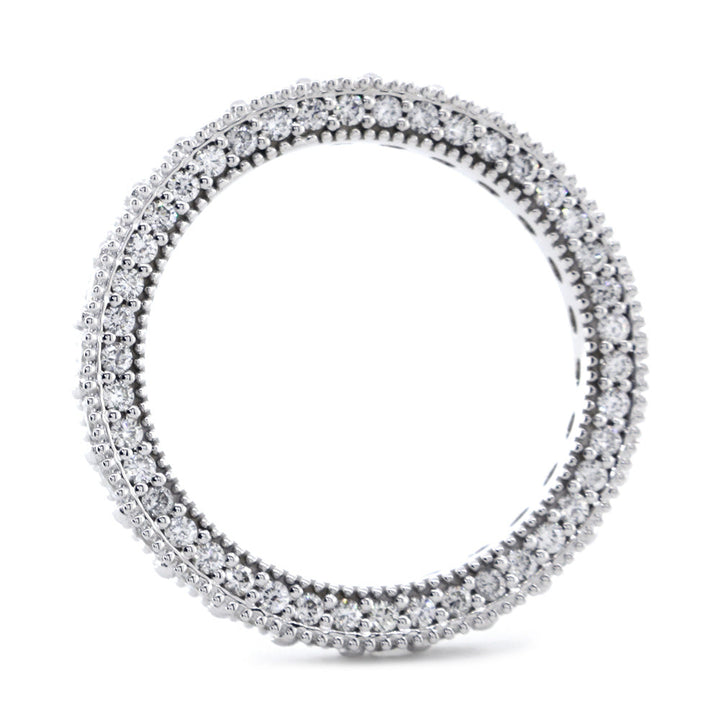 Diamond Eternity Band, Wedding Band, 1.90CT in 14K White Gold