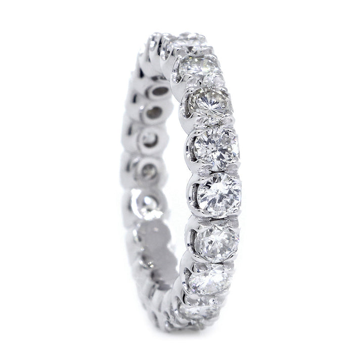 Round Diamonds Eternity Band, 2.40CT in 14K White Gold