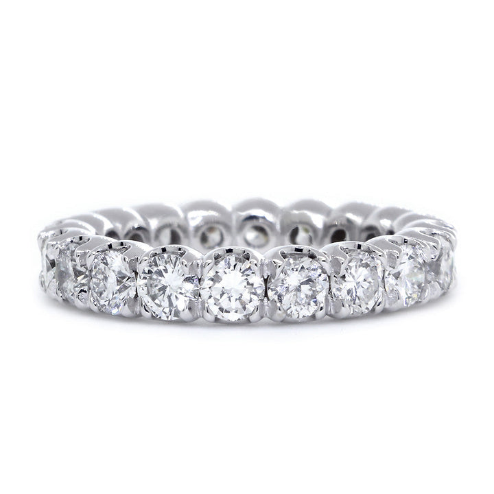 Round Diamonds Eternity Band, 2.40CT in 14K White Gold