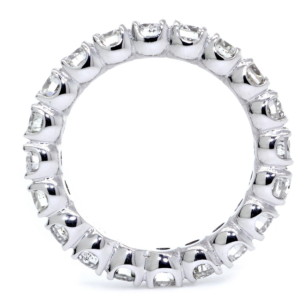 Round Diamonds Eternity Band, 2.40CT in 14K White Gold