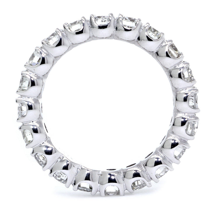 Round Diamonds Eternity Band, 2.40CT in 14K White Gold