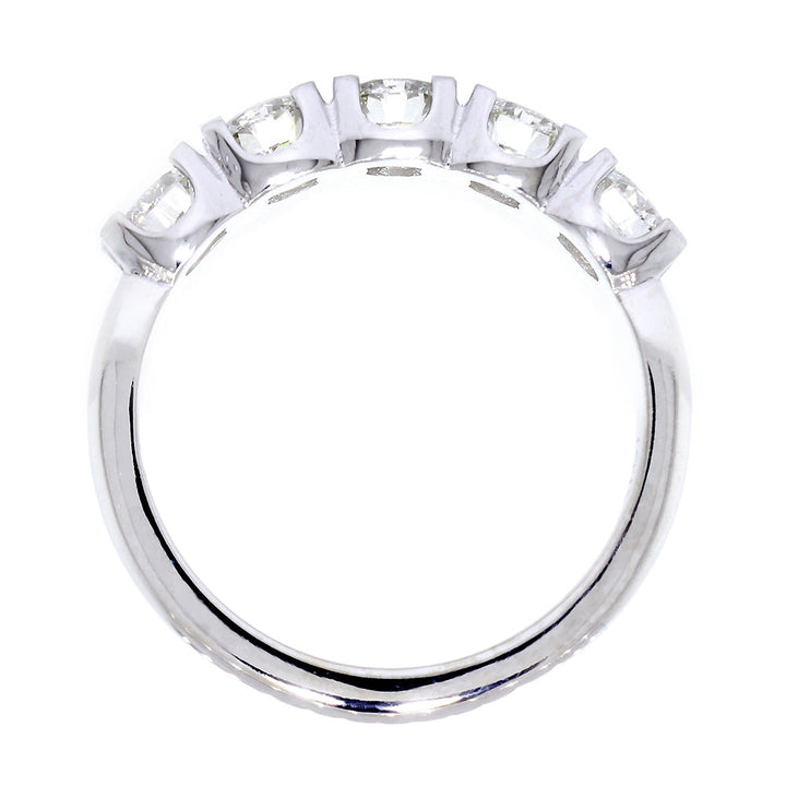 GIA Certified Diamond Wedding Band, 1.26CT in 14k White Gold