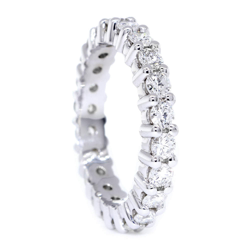 Round Diamonds Eternity Band, 1.60CT in 14K White Gold