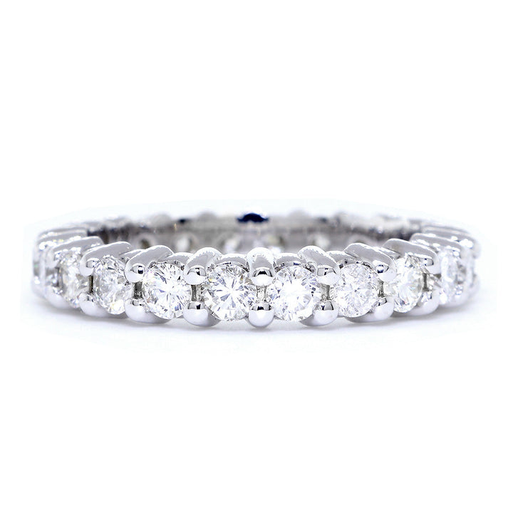 Round Diamonds Eternity Band, 1.60CT in 14K White Gold