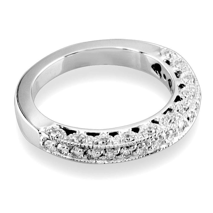 Matching Diamond Wedding Band, 0.55CT in 14k White Gold