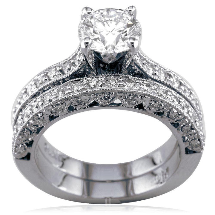 Matching Diamond Wedding Band, 0.55CT in 14k White Gold