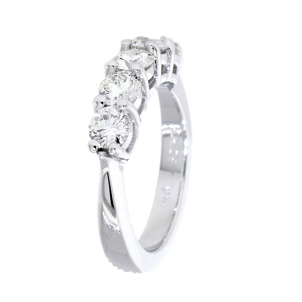 Matching Diamond Wedding Band, 1.30CT in 14k White Gold