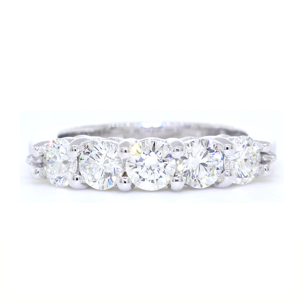 Matching Diamond Wedding Band, 1.30CT in 14k White Gold