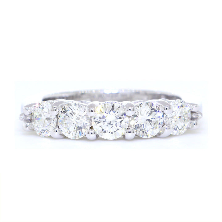 Matching Diamond Wedding Band, 1.30CT in 14k White Gold