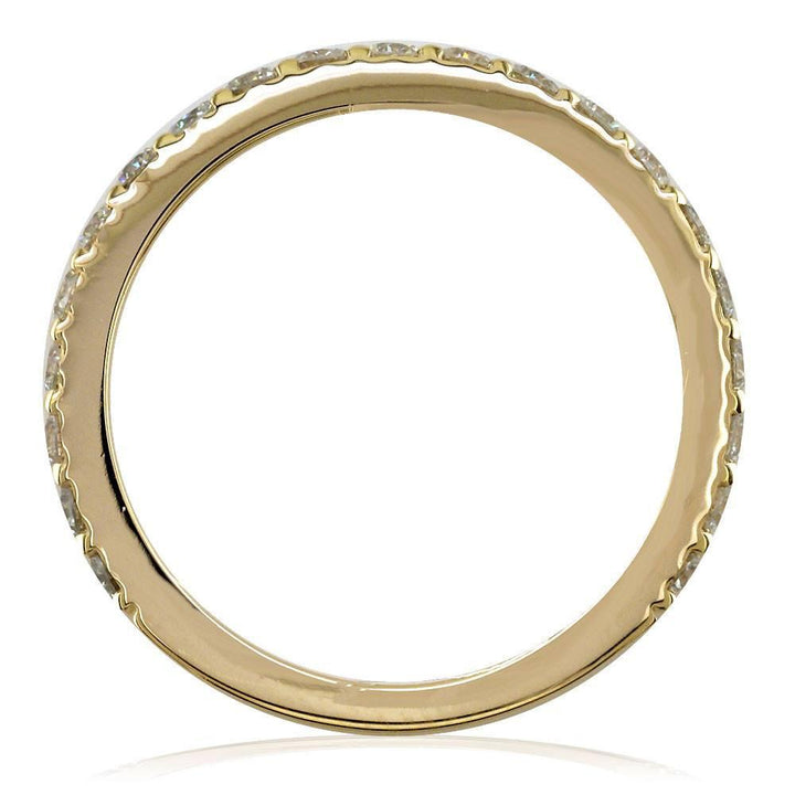 Round Diamonds Matching Wedding Band, 0.75CT in 14k Yellow Gold