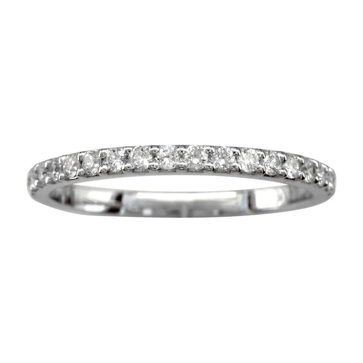 Thin Diamond Band, 0.35CT in 14k White Gold